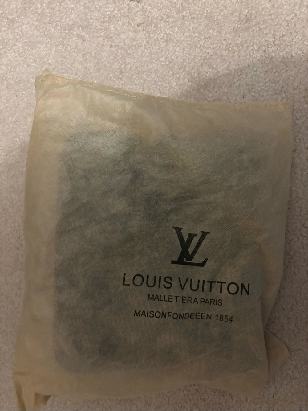 Louis Vuitton Monogram Canvas Shoulder Bag with loop Vachetta Handle